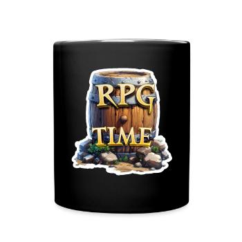 RPG Time RPG Barrel with Beer - Full Colour Mug - black - Front