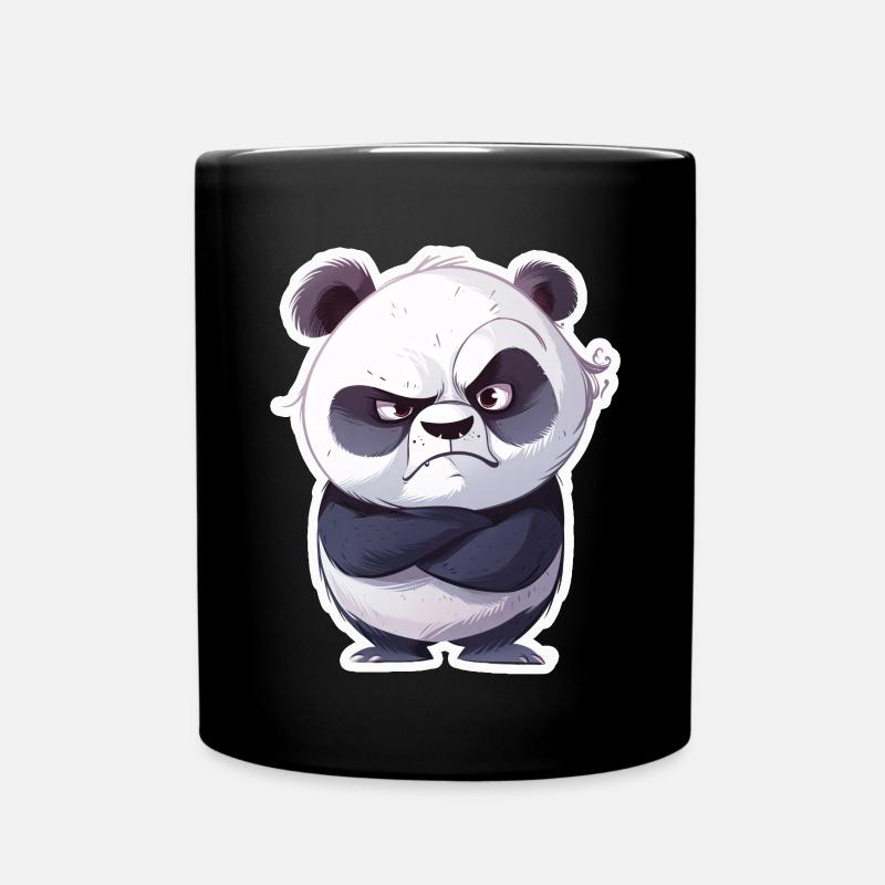 Snapped Offended Panda - Full Colour Mug - black