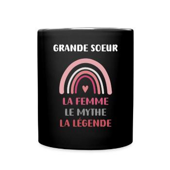 grande soeur femme mythe légende - Mug uni - noir - Devant