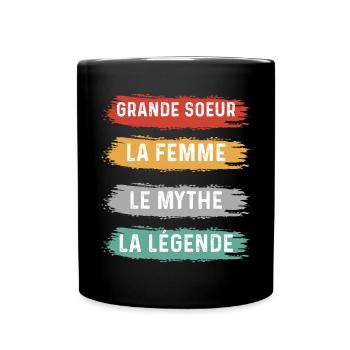 grande soeur femme mythe légende - Mug uni - noir - Devant