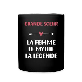 Big Sister Myth Legend - Full Colour Mug - black - Front