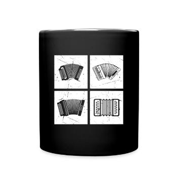 Accordion Instruments Accordionist Musician Accord - Full Colour Mug - black - Front