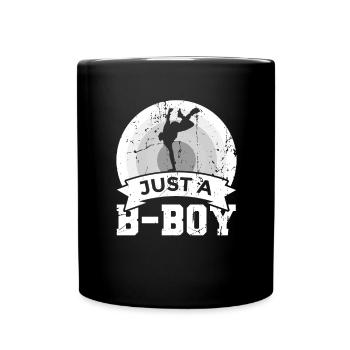 Nur ein B Boy - Tasse einfarbig - Schwarz - Vorne