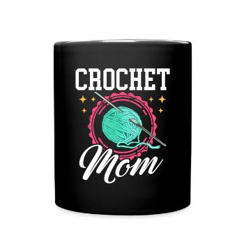 Crochet Maman Crochet Fil Cadeau - Mug uni - noir - Devant