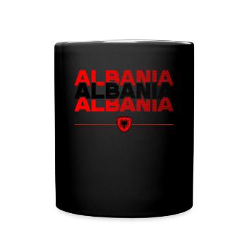 Albania Gift Albania Shqiperi Football - Full Colour Mug - black - Front