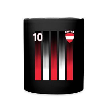 Austria Österreich Wien Steiermark Tirol - Tasse einfarbig - Schwarz - Vorne