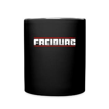 Freiburg - Tasse einfarbig - Schwarz - Vorne
