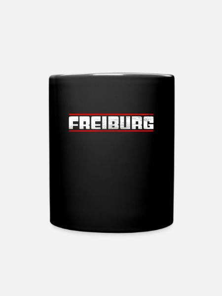 Freiburg - Tasse einfarbig - Schwarz