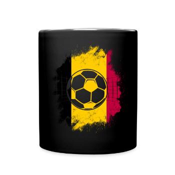 Belgium Belgique Belgie Belgium Brussels Football - Full Colour Mug - black - Front