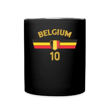 Belgium Belgique Belgie Belgium Brussels Football - Full Colour Mug - black - Front