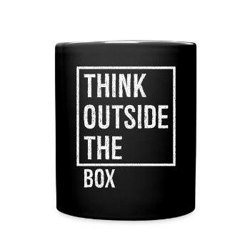 Sortez des sentiers battus - Mug uni - noir - Devant