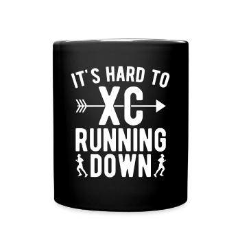 Design de coureur de cross-country - Entraîneur XC - Course à pied - Mug uni - noir - Devant