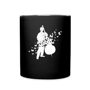 Double Bass Player Double Bass Instrument Double B - Full Colour Mug - black - Front