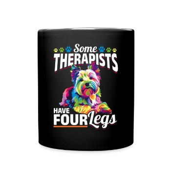 Westie West Highland White Terrier Race de chien - Mug uni - noir - Devant