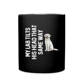Labrador Retriever blanc Labrador Labrador blanc - Mug uni - noir - Devant