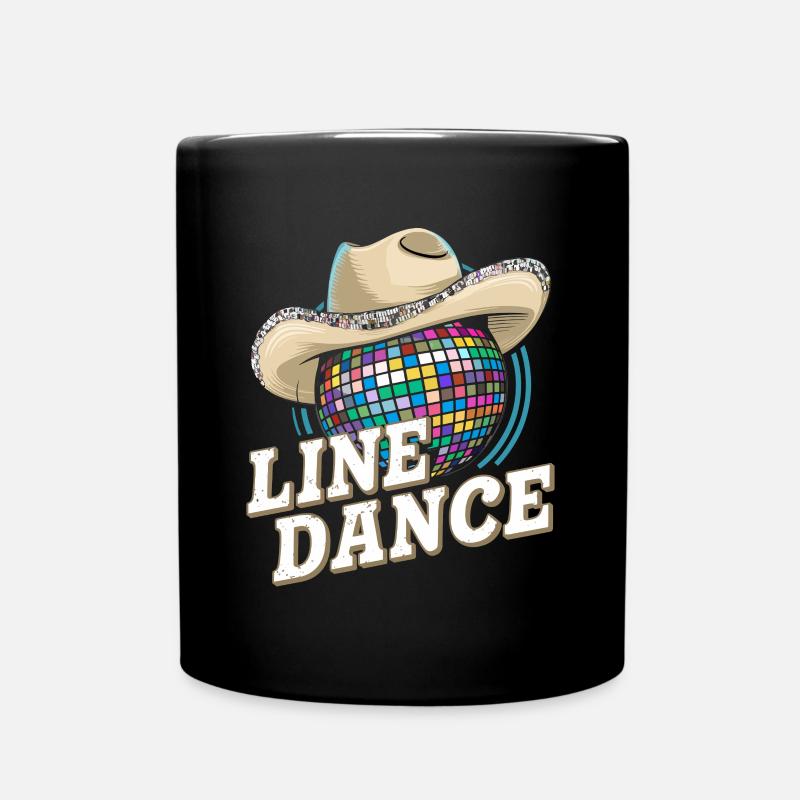 Line Dance - Tasse einfarbig - Schwarz