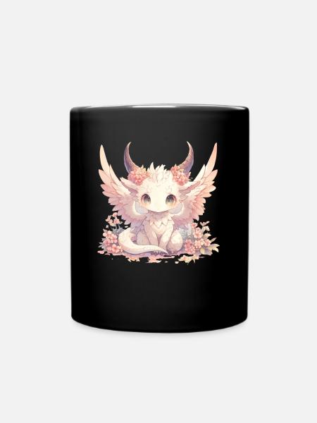 Ailes de dinde Dragon Thanksgiving Dragon Kids - Mug uni - noir