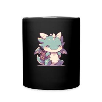 Dragon Schulranzen Dragon Kids - Tasse einfarbig - Schwarz - Vorne