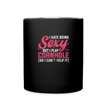Cornhole - Full Colour Mug - black - Front