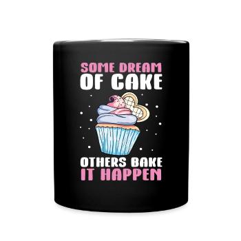 Cupcake Muffin Baking Gift - Full Colour Mug - black - Front