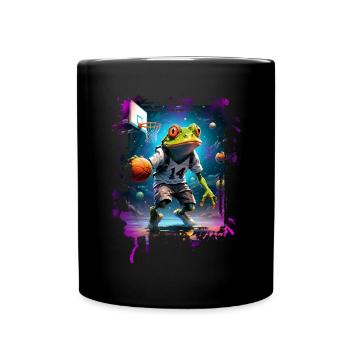 Basketball Frog - Full Colour Mug - black - Front