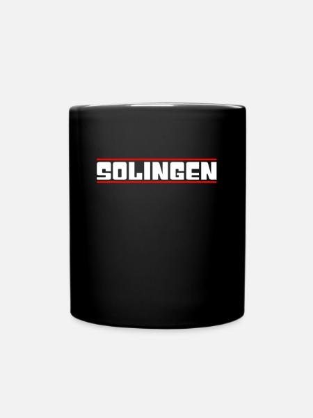 Solingen - Tasse einfarbig - Schwarz