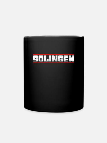 Solingen - Tasse einfarbig - Schwarz
