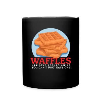 Waffles Waffle Lover Waffle Gift - Full Colour Mug - black - Front