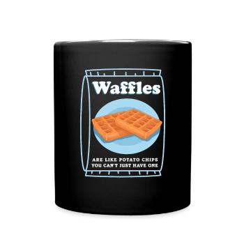 Waffle Waffle Lover Waffles Gift - Full Colour Mug - black - Front