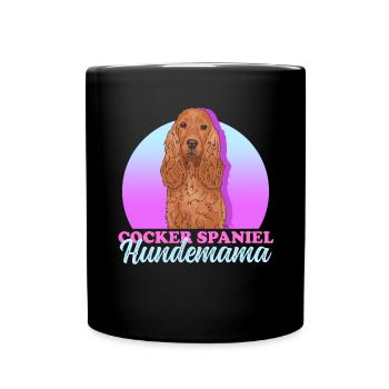Cocker Spaniel chien maman | Cadeau Cocker Spaniel - Mug uni - noir - Devant