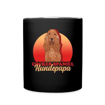 Cocker Spaniel chien papa | Cadeau Cocker Spaniel - Mug uni - noir - Devant
