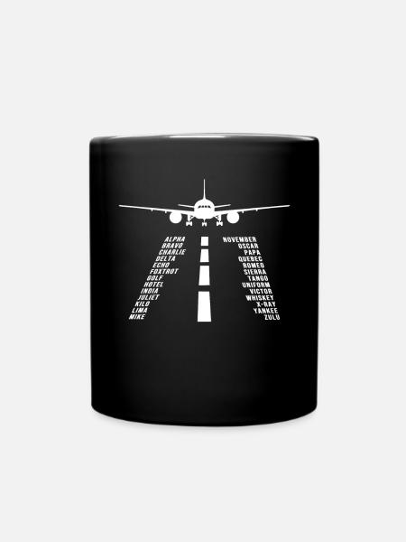 T-shirt d’avion Homme Pilote d’hélicoptère Avion - Mug uni - noir