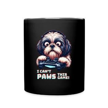 Design cool pour le Shih Tzu et les jeux vidéo - Mug uni - noir - Devant