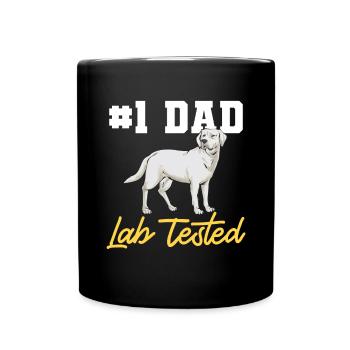 Labrador Retriever blanc Labrador Labrador blanc - Mug uni - noir - Devant