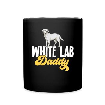 White Labrador Retriever White Lab - Full Colour Mug - black - Front