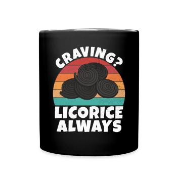 Cadeaux de réglisse - Mug uni - noir - Devant