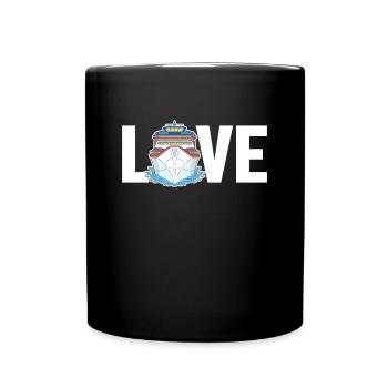 Amour Bateau De Croisière Navire À Passagers Passangers Croisière - Mug uni - noir - Devant