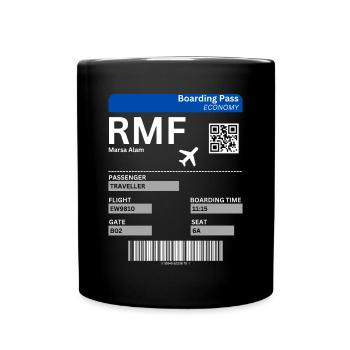 Marsa Alam Égypte Billet d’avion Idée de vacances - Mug uni - noir - Devant