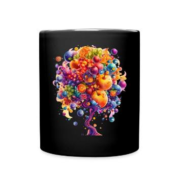 Colorful World Tree Blast - Full Colour Mug - black - Front