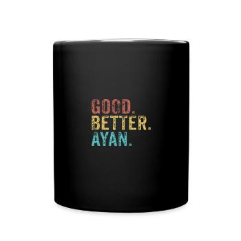 Les mecs cool s’appellent Ayan - Mug uni - noir - Devant