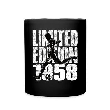 Limited Edition 1958 Limited Edition Fußball - Tasse einfarbig - Schwarz - Vorne