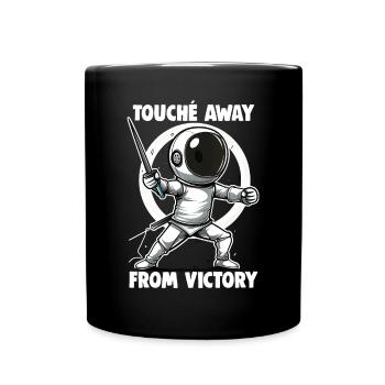 Masque Fencer Sport Design Sur Jeu Sur L’escrime De Combat - Mug uni - noir - Devant