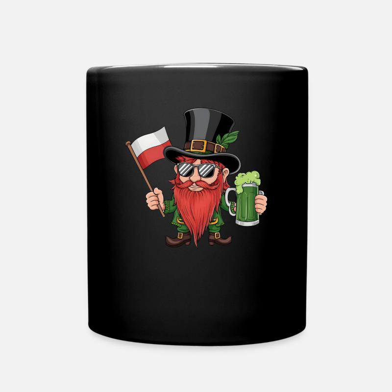 Pole Polish Flag Poland St Patricks Day - Full Colour Mug - black