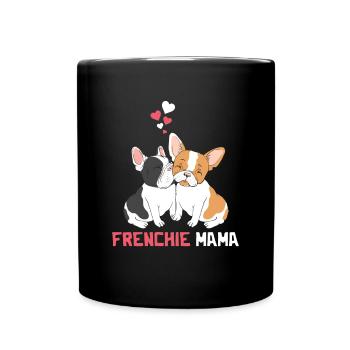 Best French Bulldog Mom - Full Colour Mug - black - Front