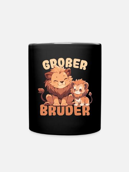 Nachwuchs Verkünden | Ich Werde Großer Bruder 2025 - Tasse einfarbig - Schwarz