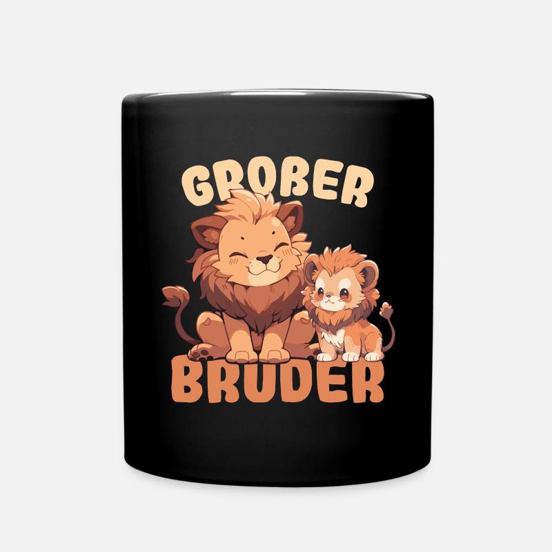 Nachwuchs Verkünden | Ich Werde Großer Bruder 2025 - Tasse einfarbig - Schwarz