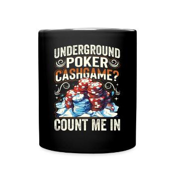 Women's outfit for card games, gambling, - Full Colour Mug - black - Front