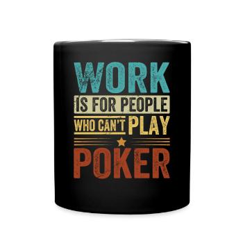 Tenue de carte de casino de jeu professionnelle - Mug uni - noir - Devant