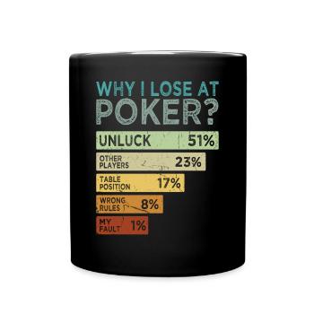 Tenue de carte de casino de jeu professionnelle - Mug uni - noir - Devant