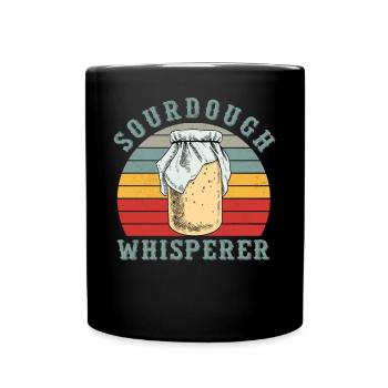 Sourdough Whisperer Bakery Bakers Retro Outfit - Tasse einfarbig - Schwarz - Vorne